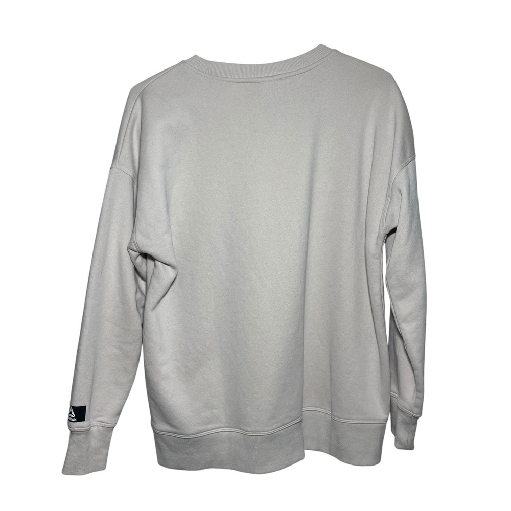 Reebok Crew Neck Long Sleeve Sweater/Size Large Retro Early 2000s/Beige